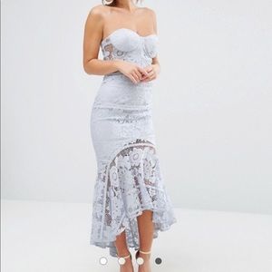 Jarlo light blue Lace mermaid dress